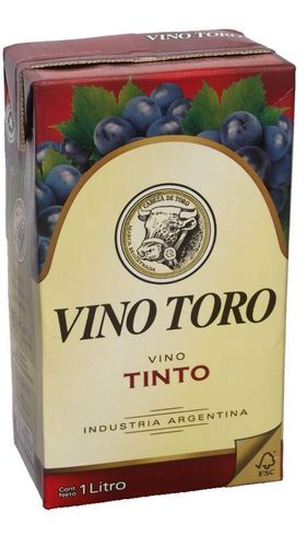 Toro tinto carton